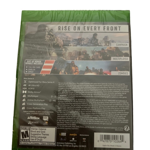 NEW Sealed Call of Duty Vanguard Xbox One / Series X Video Game - Picture 2 of 2
